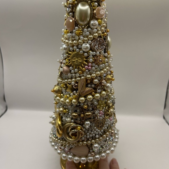 Hand Crafted Other - Hand Crafted Upcycled Vintage to Modern Jewelry Christmas Tree